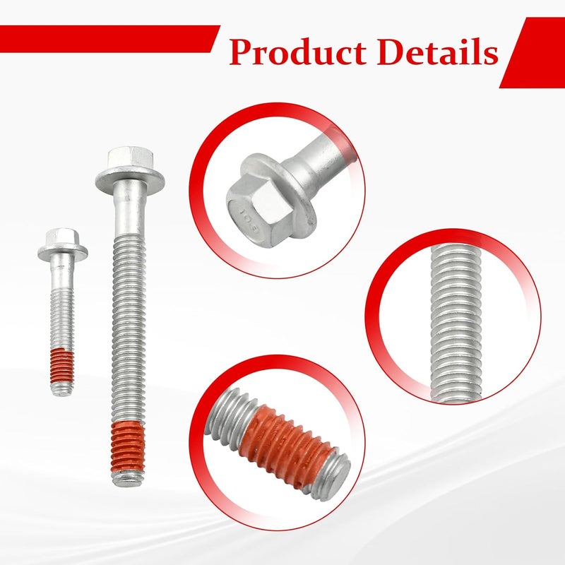 BIGREAT Engine Cylinder Head Bolt Set Compatible with GMC Canyon Envoy Savana Sierra Yukon Hummer Pontiac Saab Isuzu Replaces# ES72220 ES72390 - Image 2
